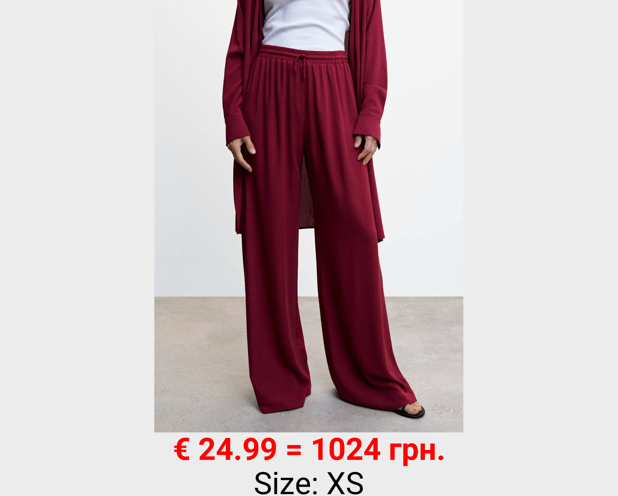 Pantalón fluido cintura elástica