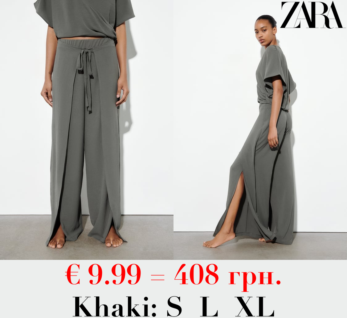 FLOWING WRAP TROUSERS