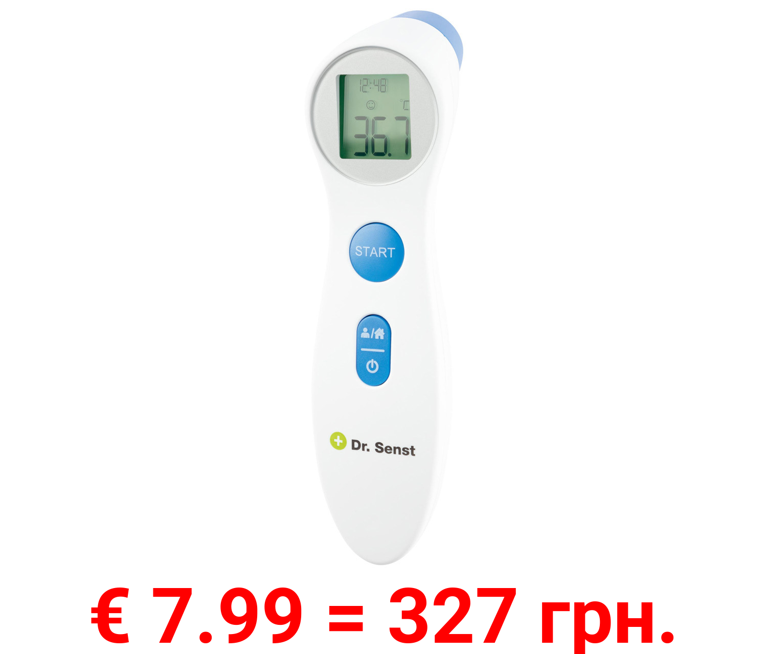 Dr. Senst Stirn-Thermometer, 2in1, mit Infrarot-Sensor
