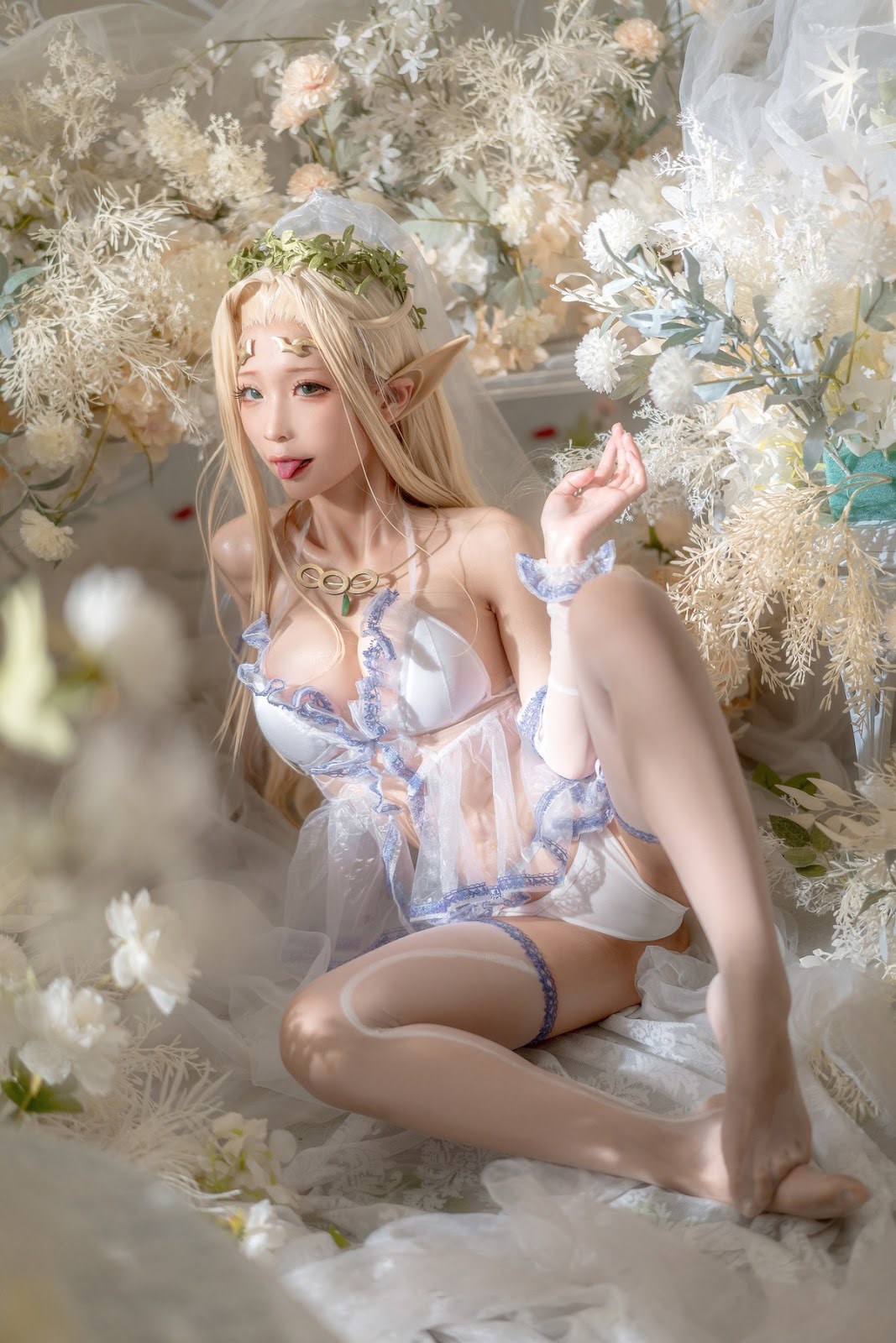 [蠢沫沫] 白精灵 婚纱 43