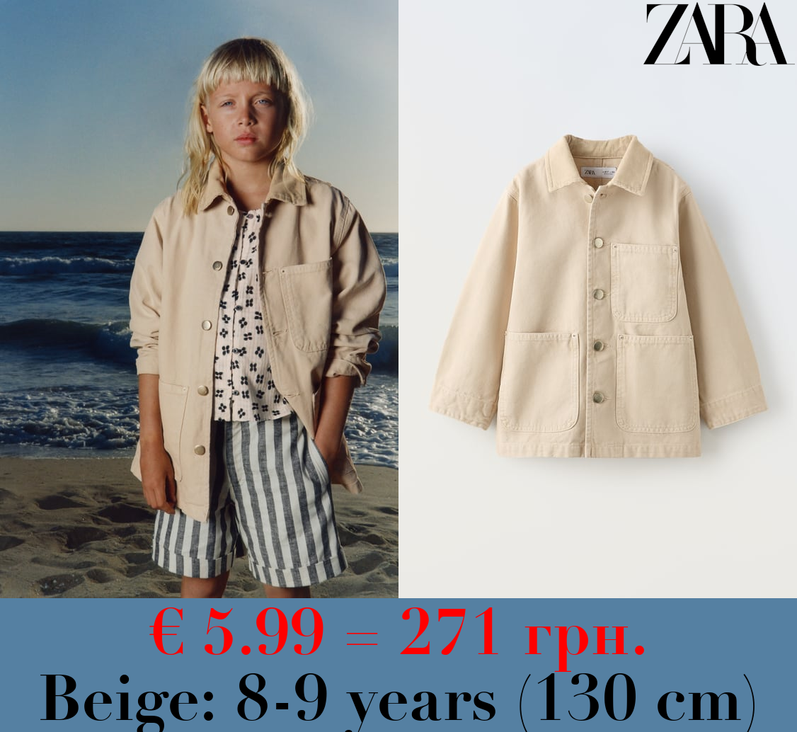 OVERSHIRT WITH COMBINED COLLAR AND POCKETS