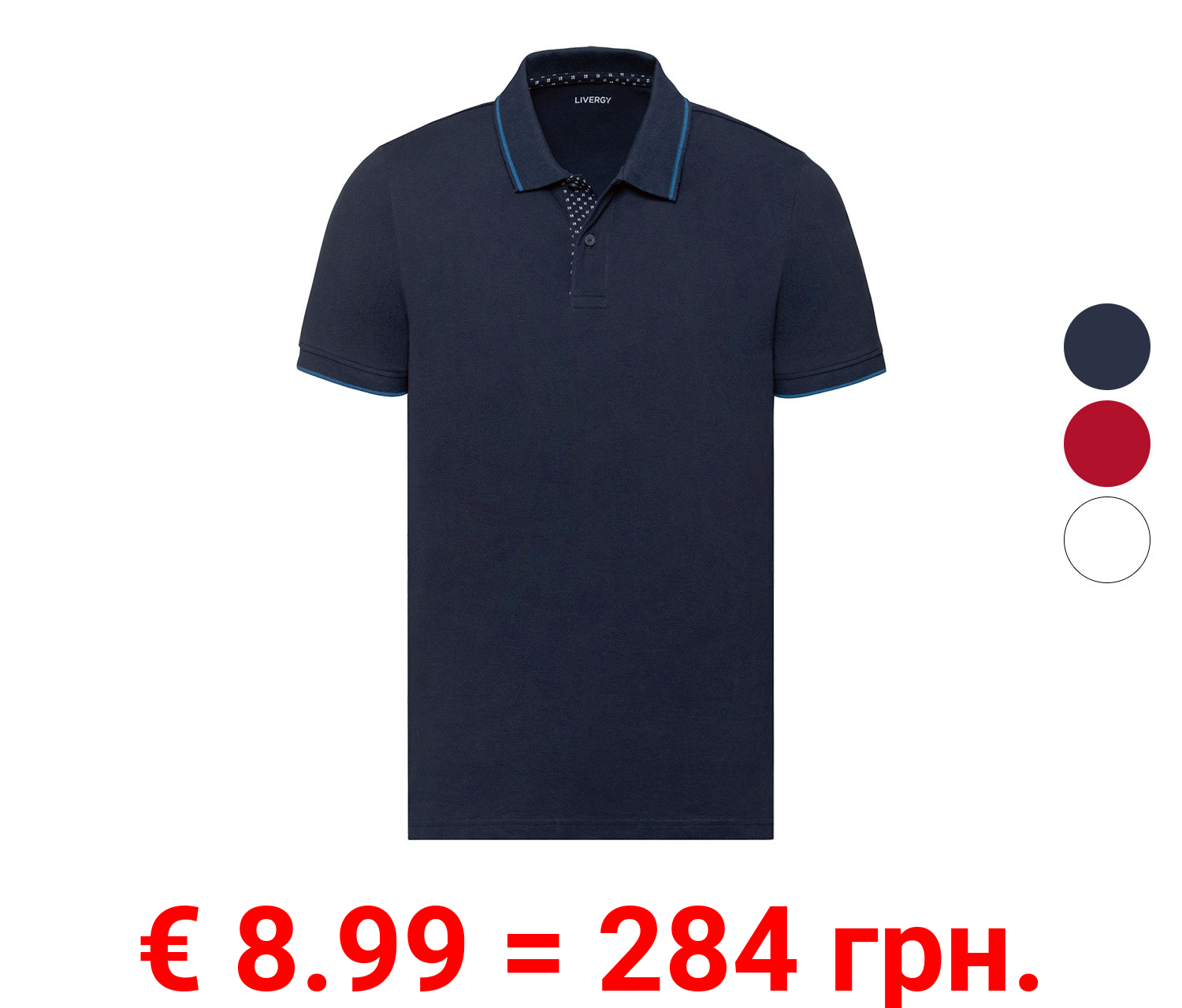 LIVERGY® Herren Poloshirt, kurzarm, aus hochwertiger Pikee-Qualität