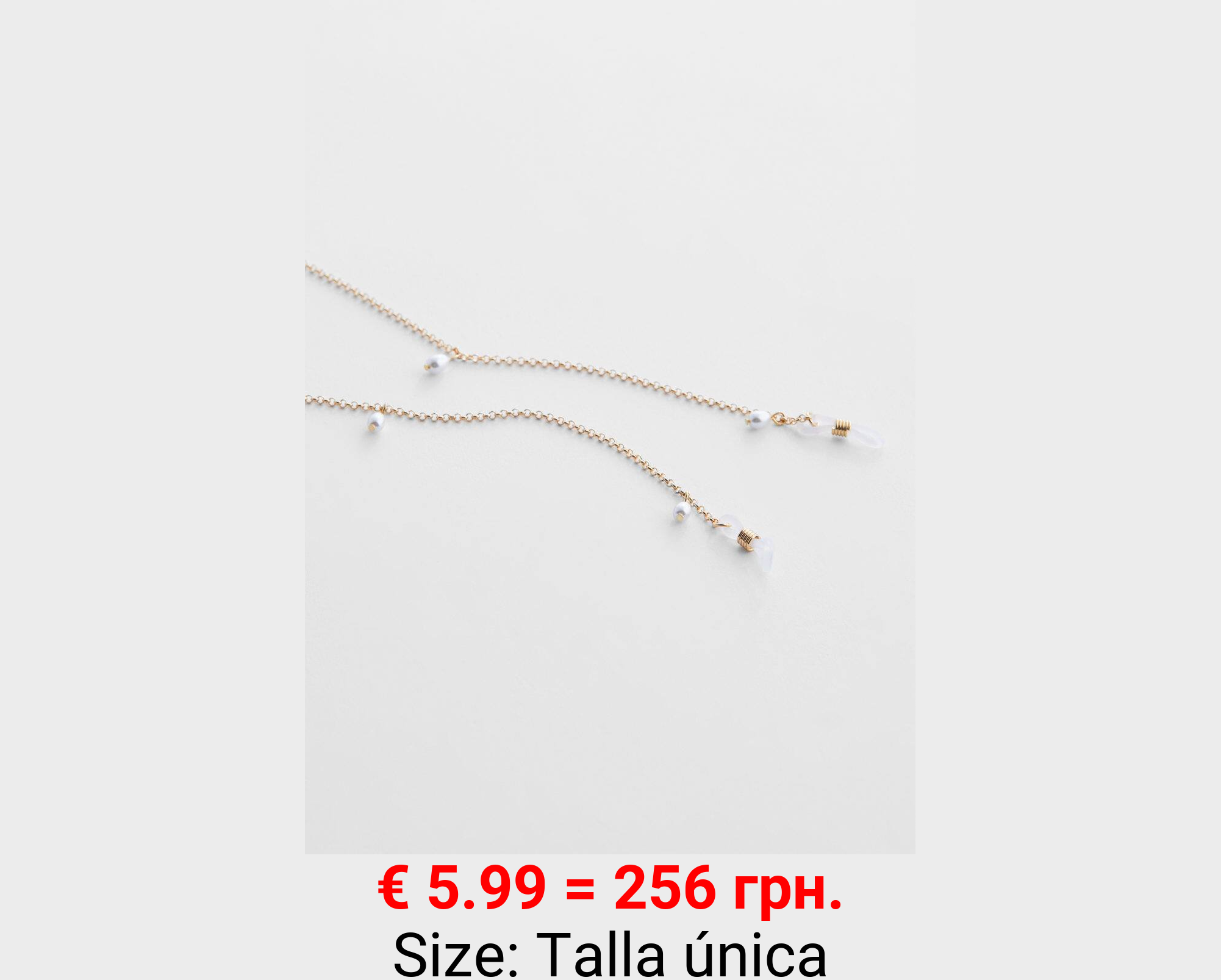 Cadena gafas perlas