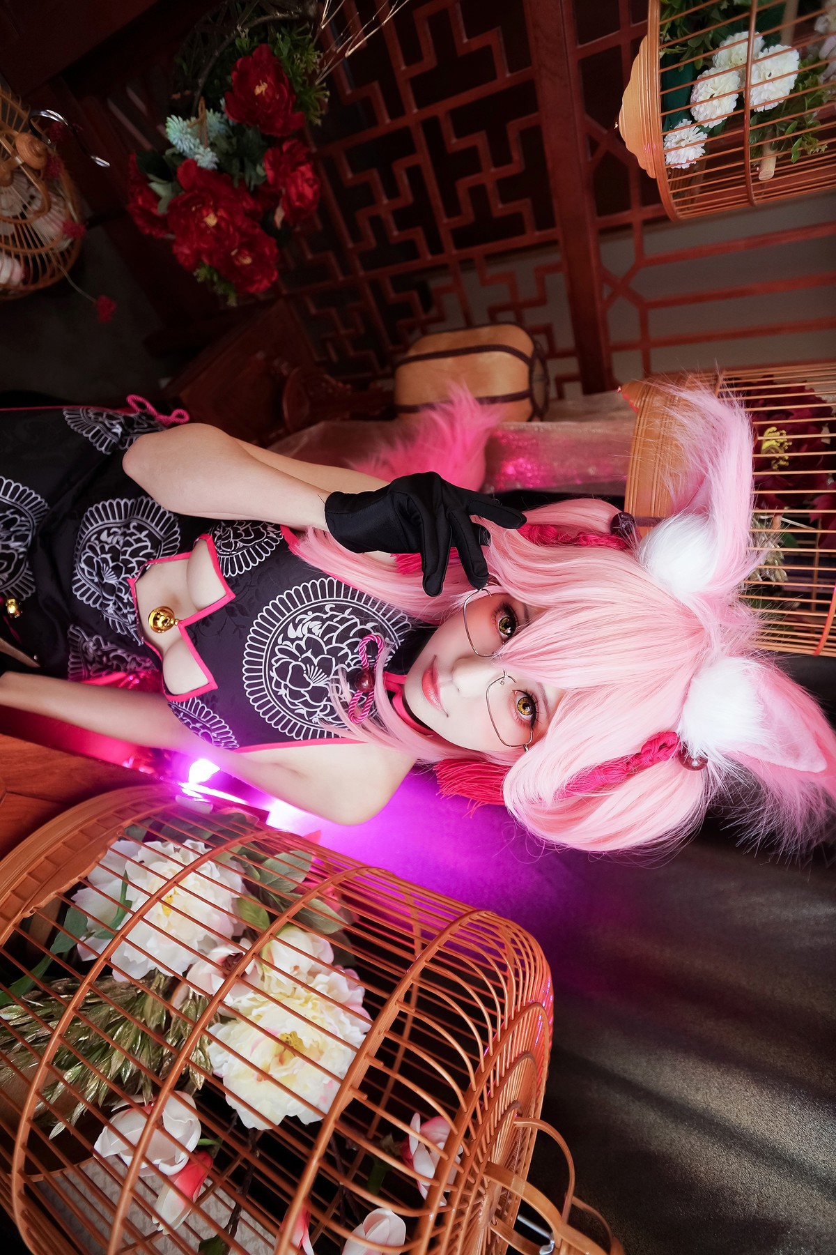 Cosplay ElyEE子 玉藻前旗袍 14