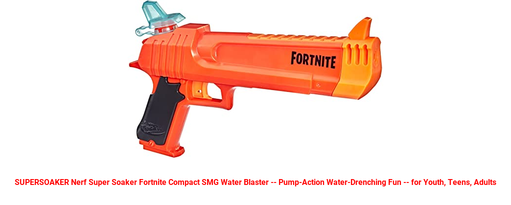SUPERSOAKER Nerf Super Soaker Fortnite HC Water Blaster, Powerful Water Blast, Trigger Pull, Outdoor Summer Water Battles for Teens, Adults