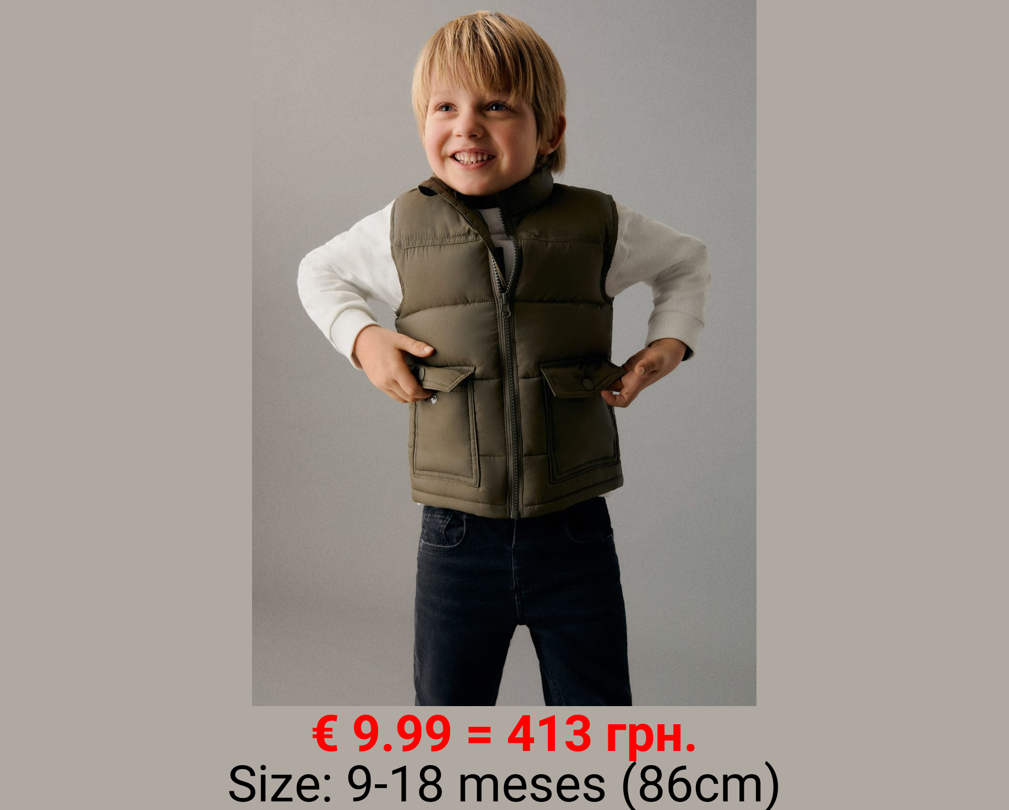 Chaleco acolchado bolsillos