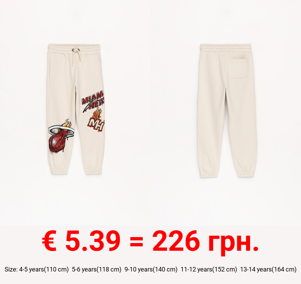 Plush Miami Heats NBA trousers