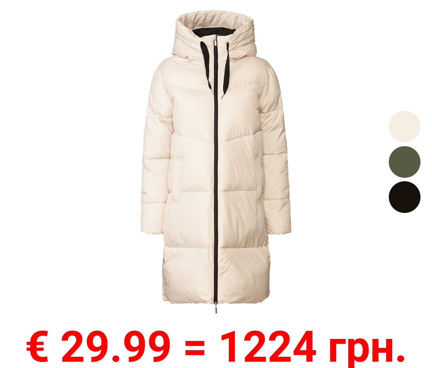 esmara® Damen Steppmantel, angenehm leicht wattiert