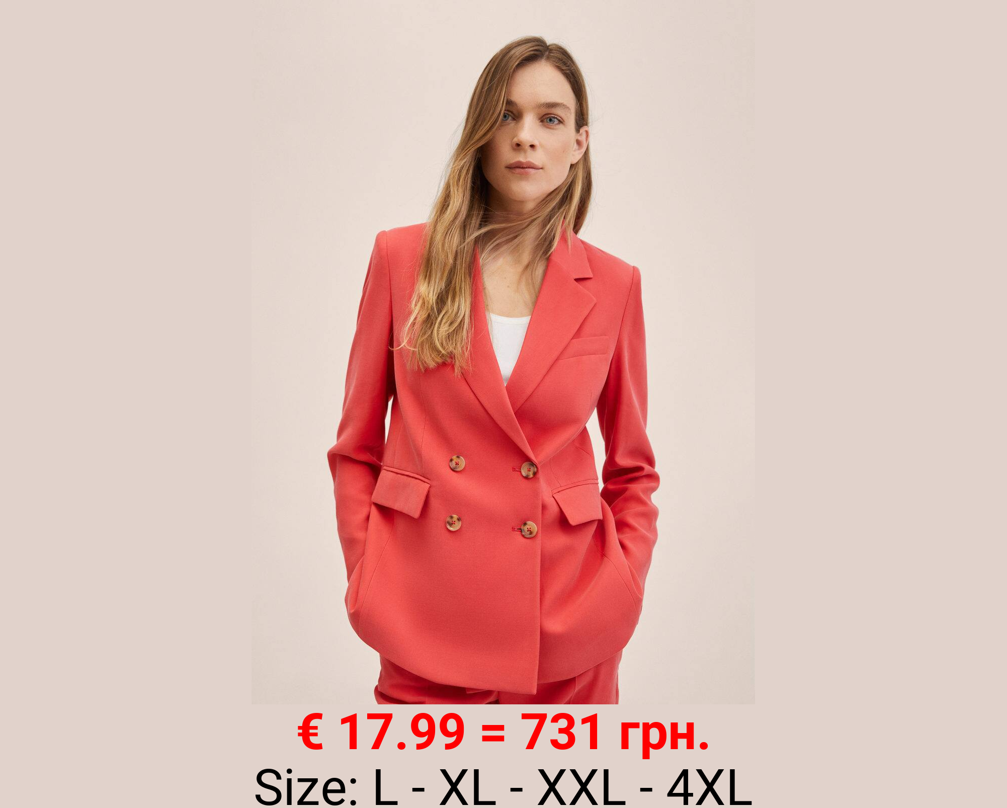 Americana traje doble botonadura