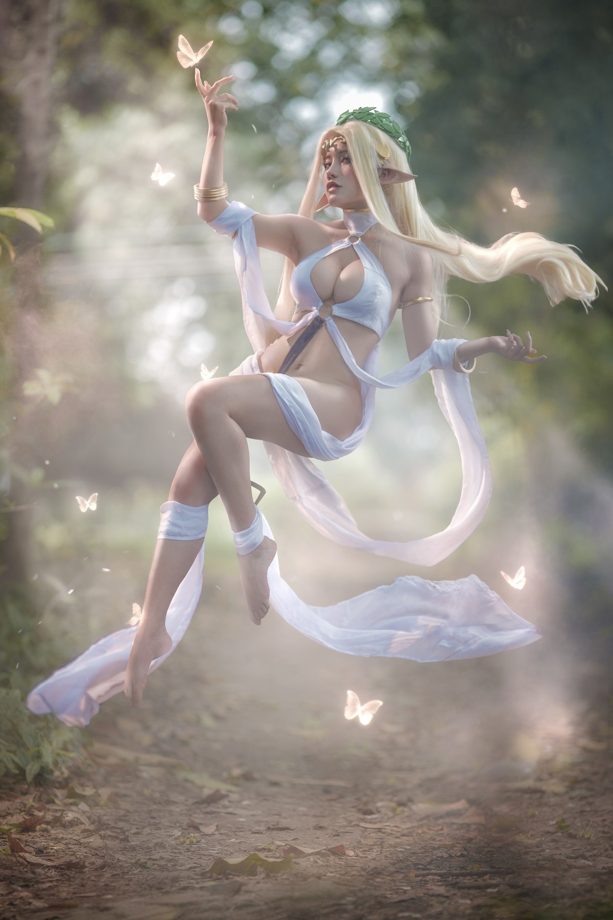 Cosplay 一笑芳香沁 黑兽白精灵 24