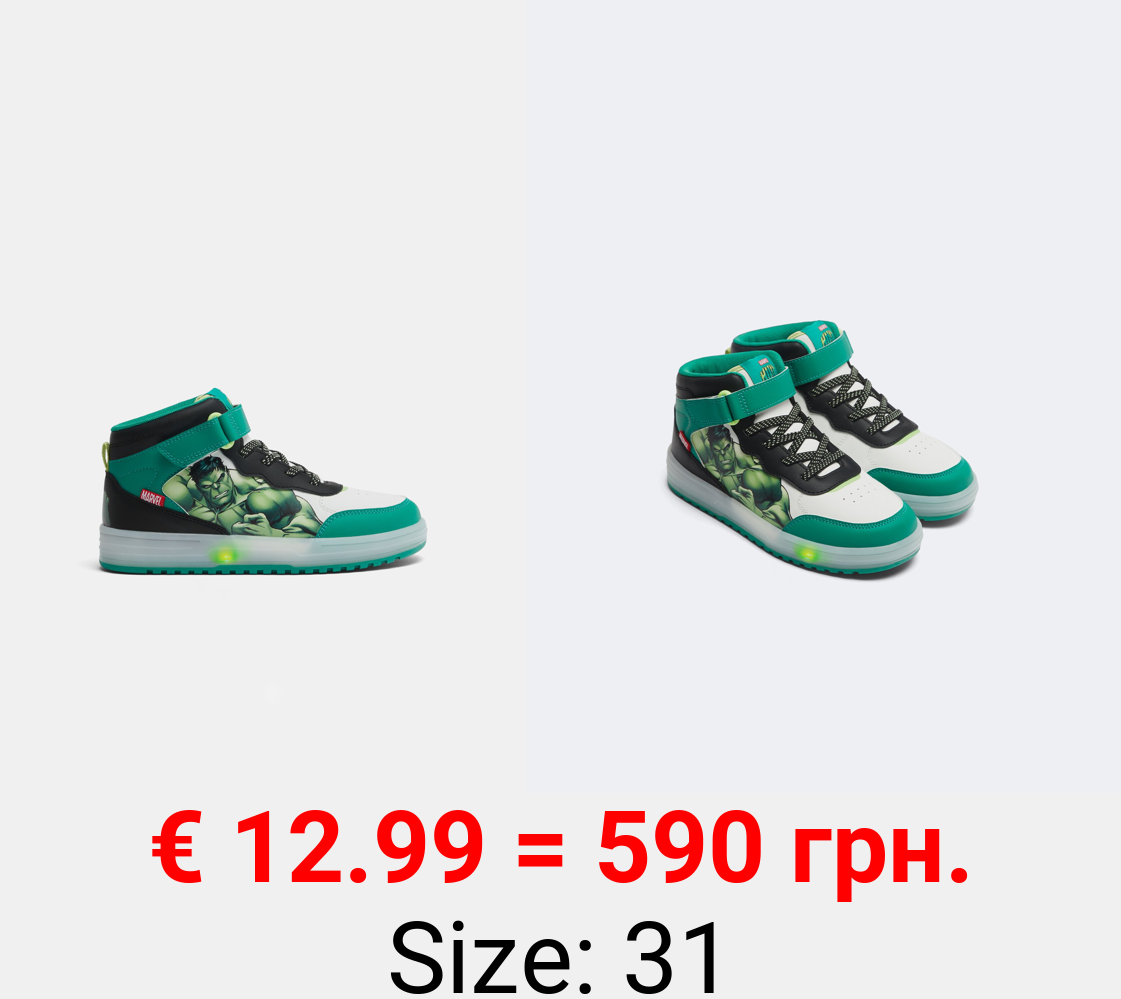 HULK ©MARVEL high-top sneakers with lights