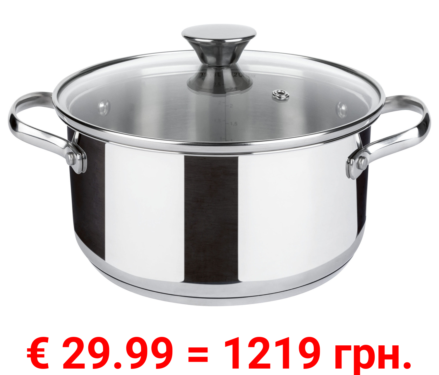 Tefal Kochtopf, Edelstahl mit Deckel, Ø 20 cm