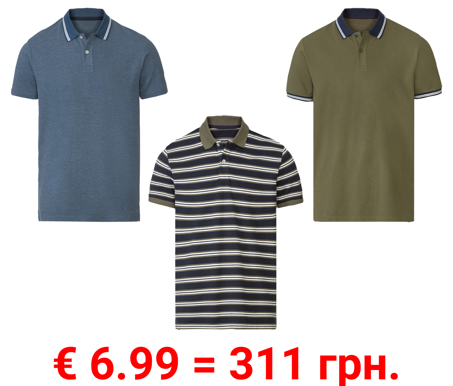 LIVERGY® Herren Poloshirt, Slim Fit, körpernah geschnitten