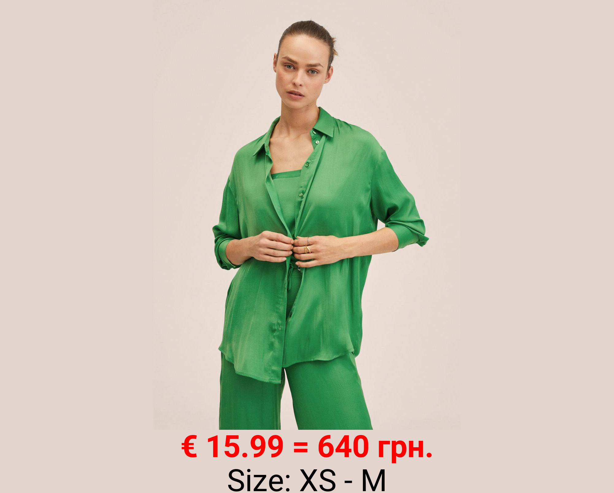 Camisa fluida oversize