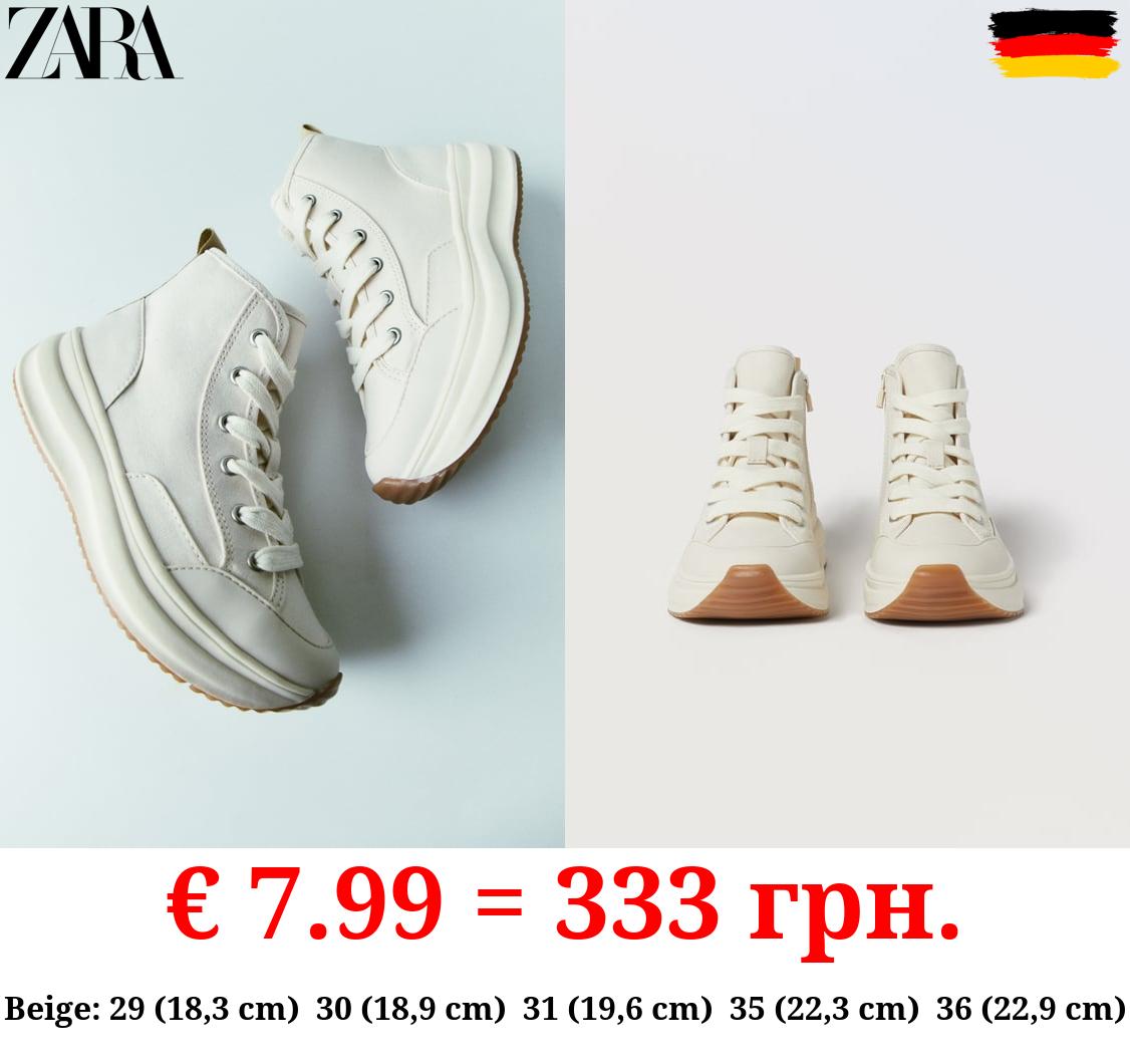 CHUNKY-SOLE HIGH-TOP SNEAKERS