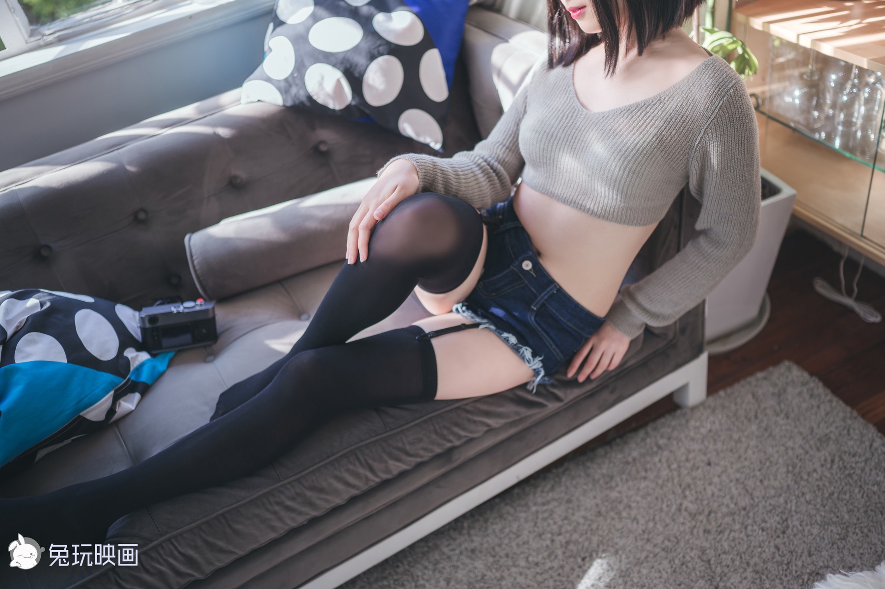 Cosplay 兔玩映画 毛衣热裤 36