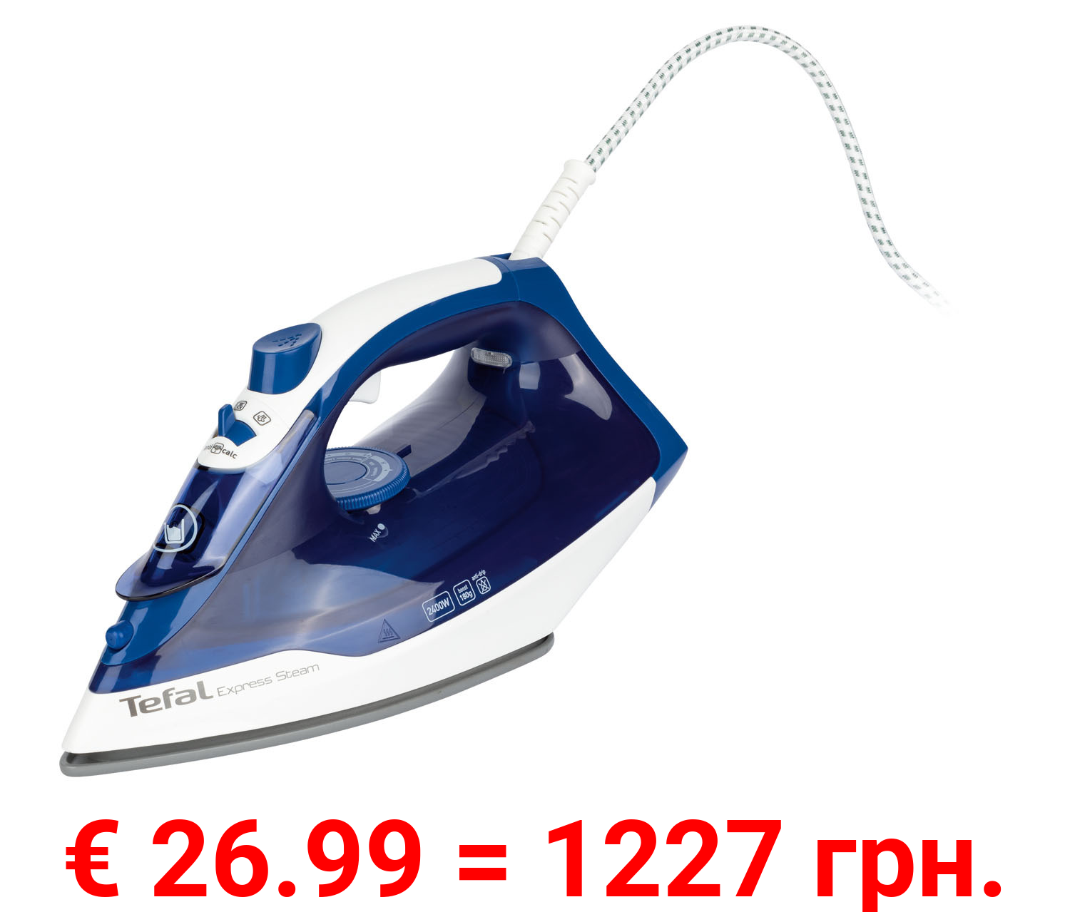 Tefal Dampfbügeleisen »Express Steam FV2838«, Tropfstopp, 270 ml