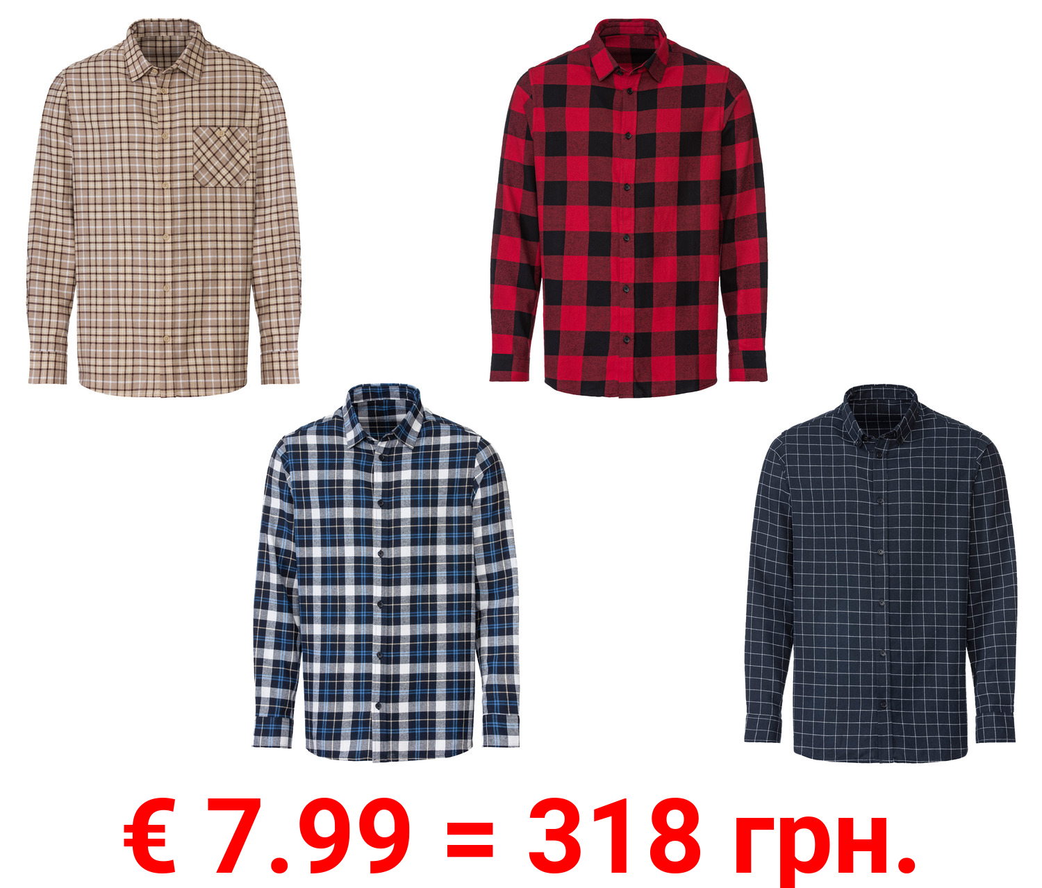 LIVERGY® Herren Freizeithemd in Flanell-Qualität