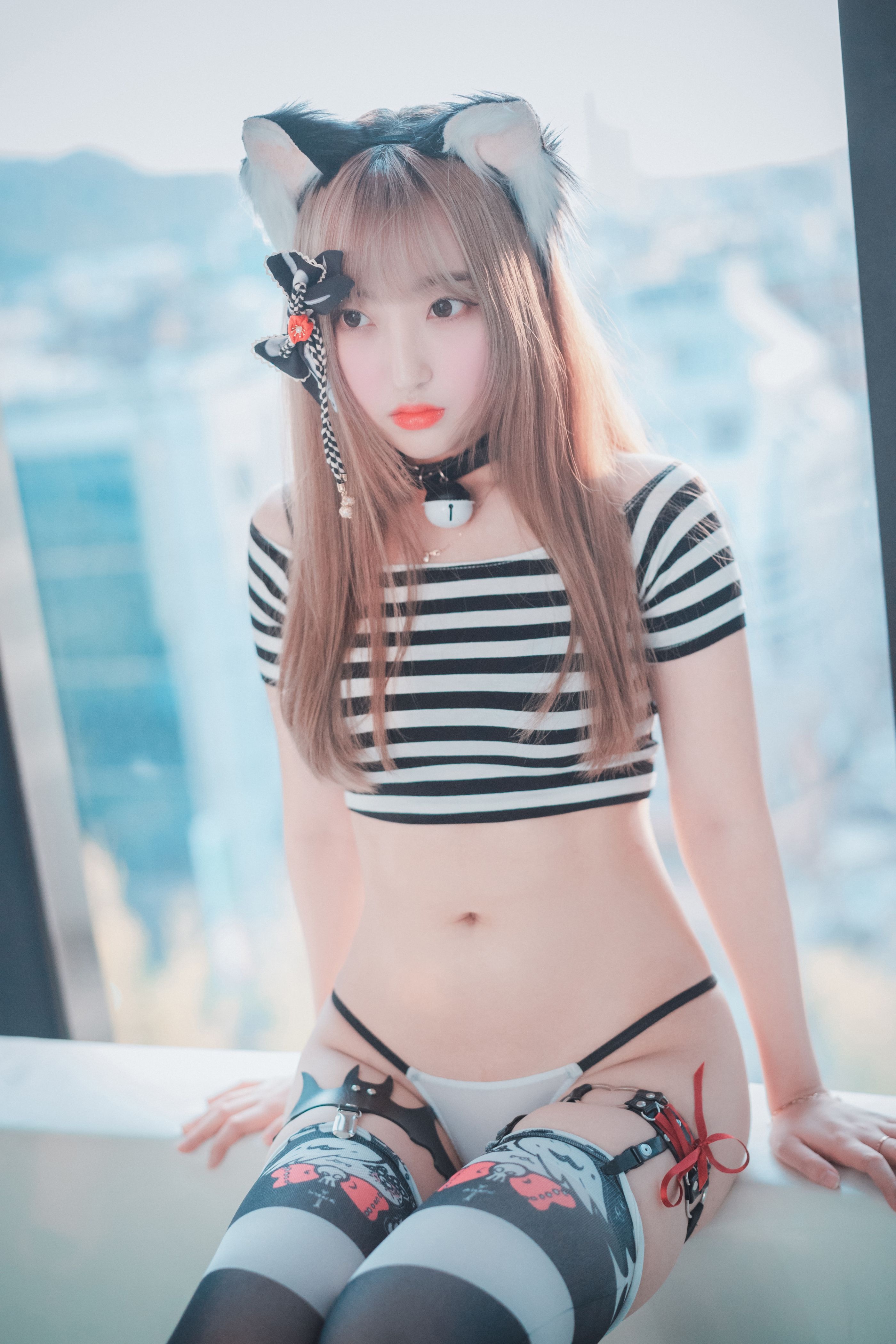 Hanari(하나리) - [DJAWA] Catgirl in Stripes [91P-814MB] 38