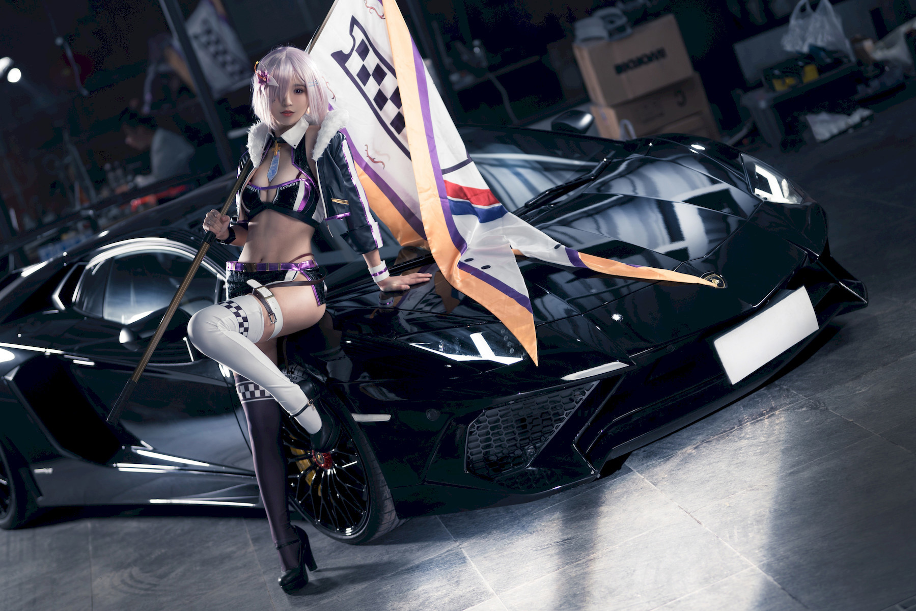 奶文文 & 愛先生PhD Cosplay アルトリア・ペンドラゴン & マシュ・キリエライト 16