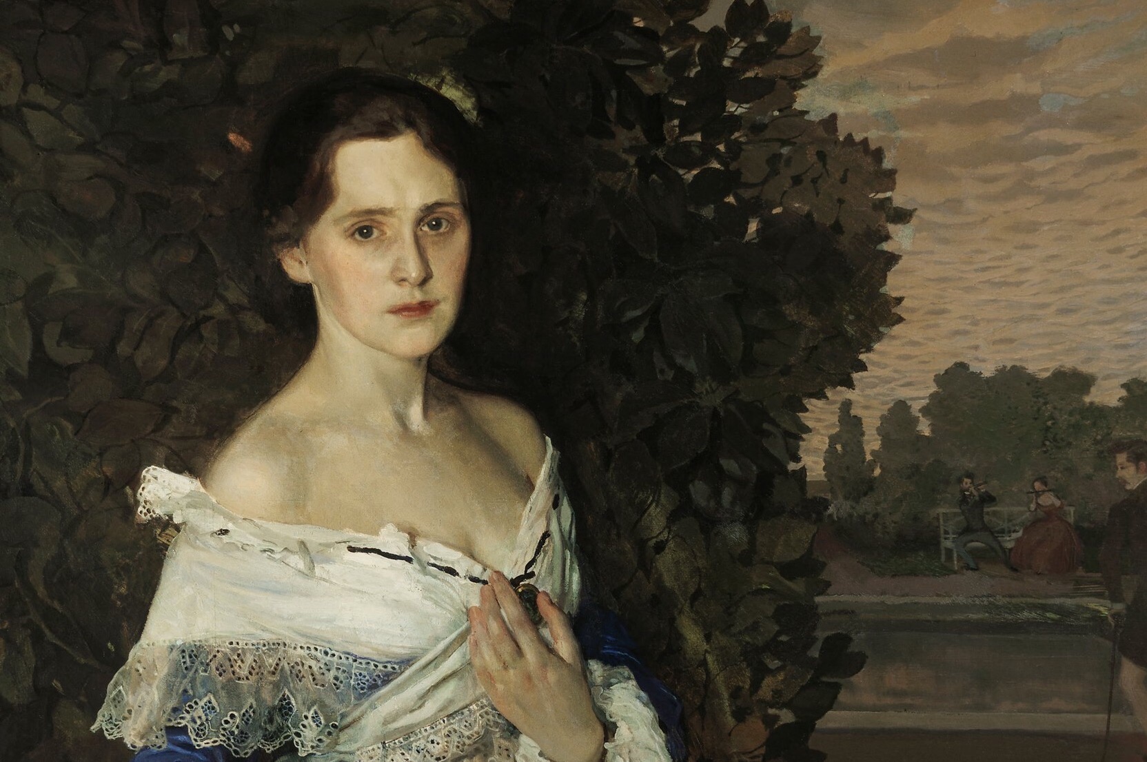К.А. сомов. «Дама в голубом» (портрет е.м. Мартыновой). . 1897–1900.
