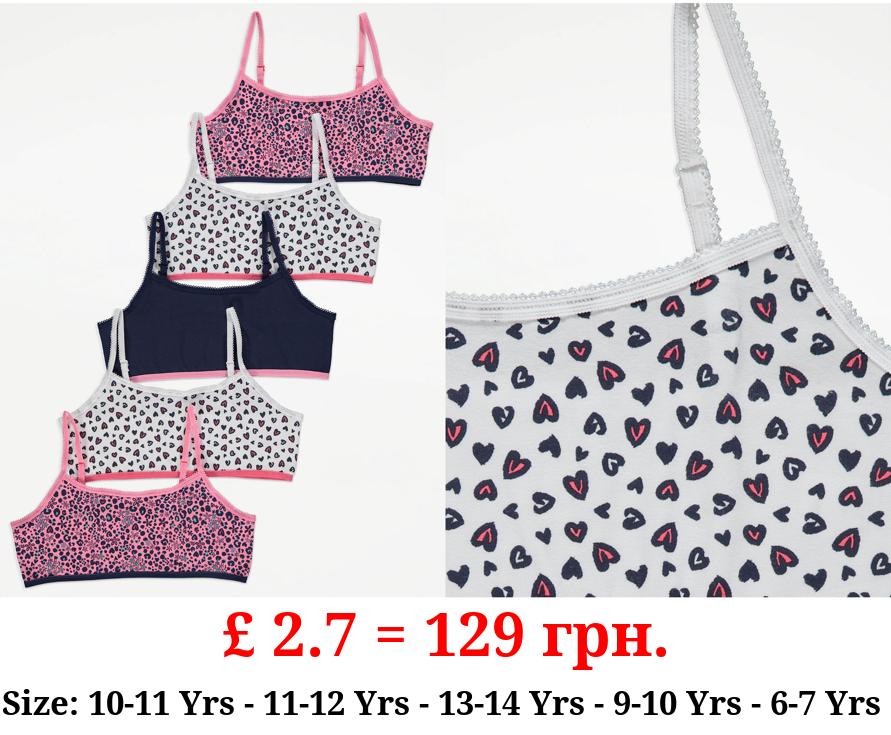 Strappy Animal Crop Tops 5 Pack