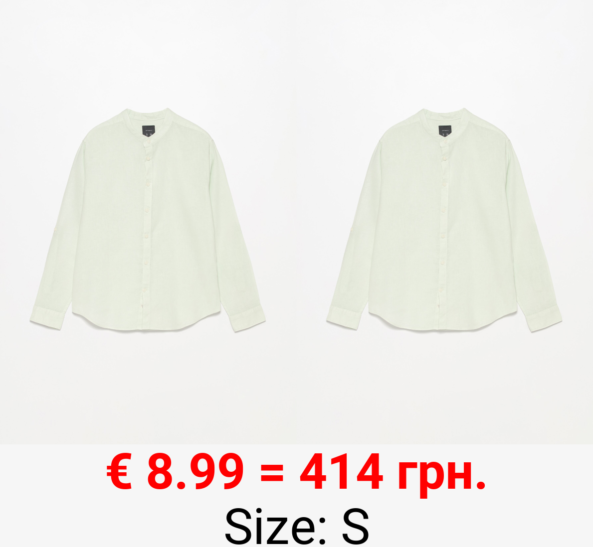 Linen-cotton blend shirt