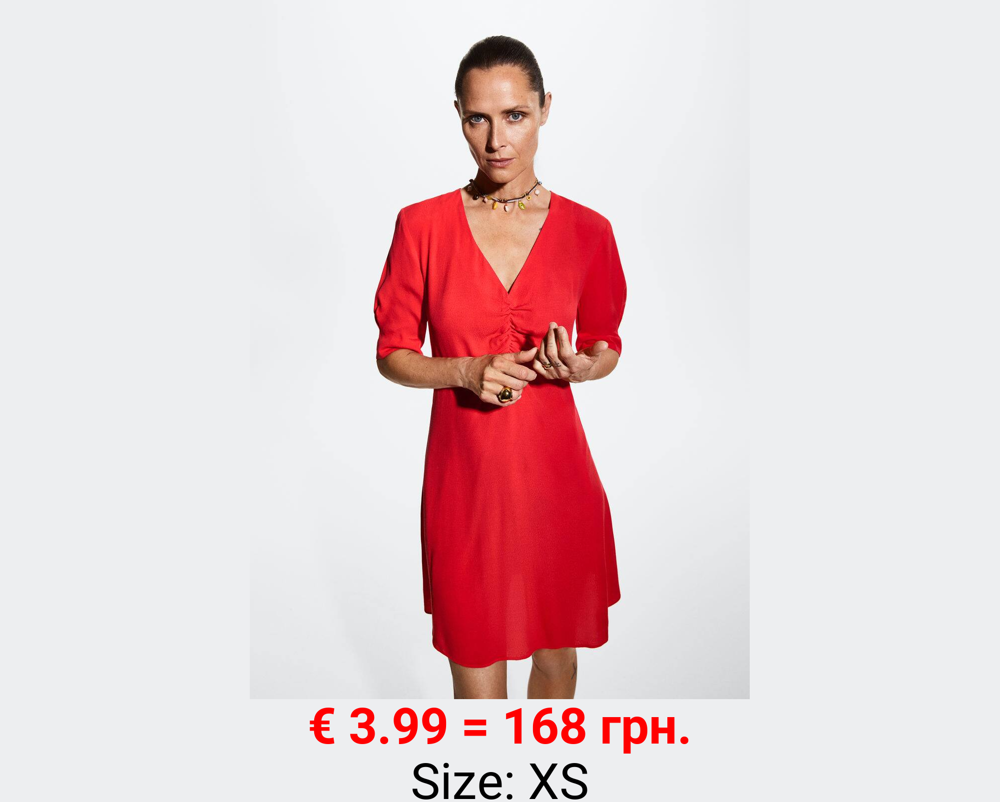 Vestido detalle fruncido