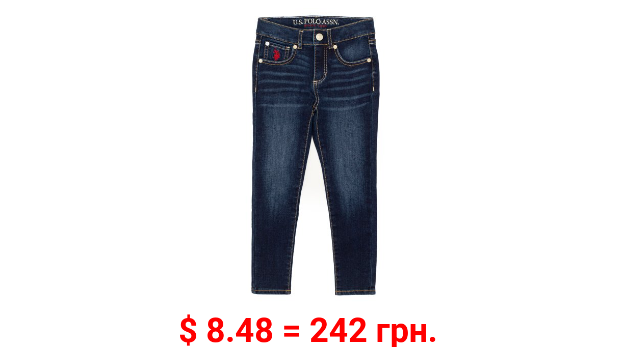 Us Polo Assn. Girls 5 Pocket Skinny Jeans, Sizes 4-18