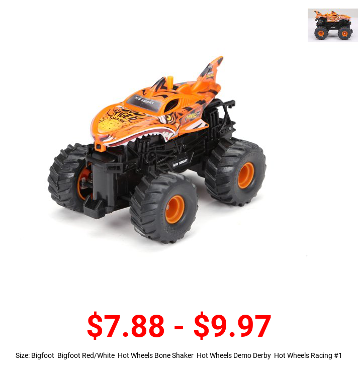 New Bright RC 1:43 Scale Remote Control Hot Wheels Tiger Shark Monster Truck 2.4GHz