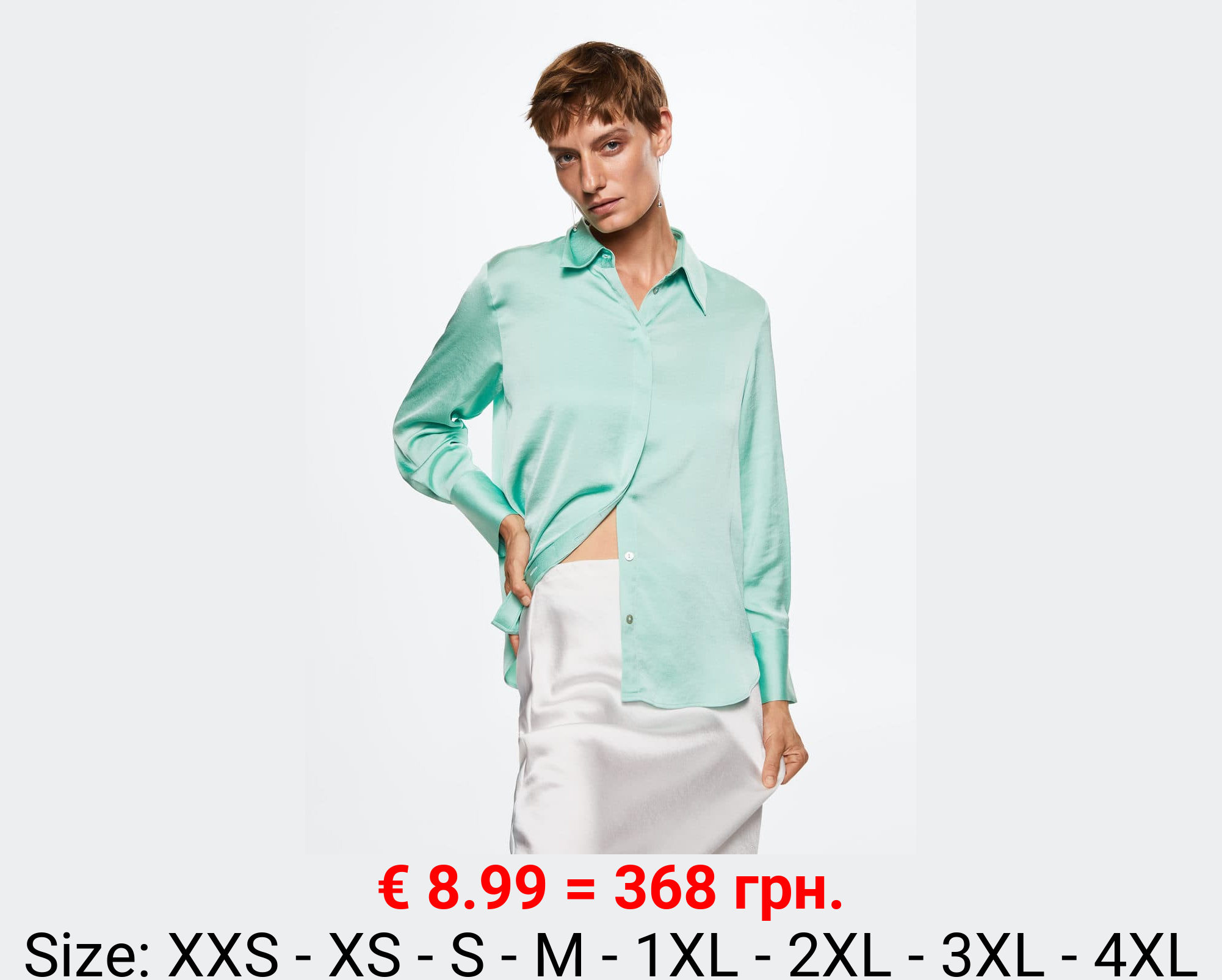 Camisa fluida satinada