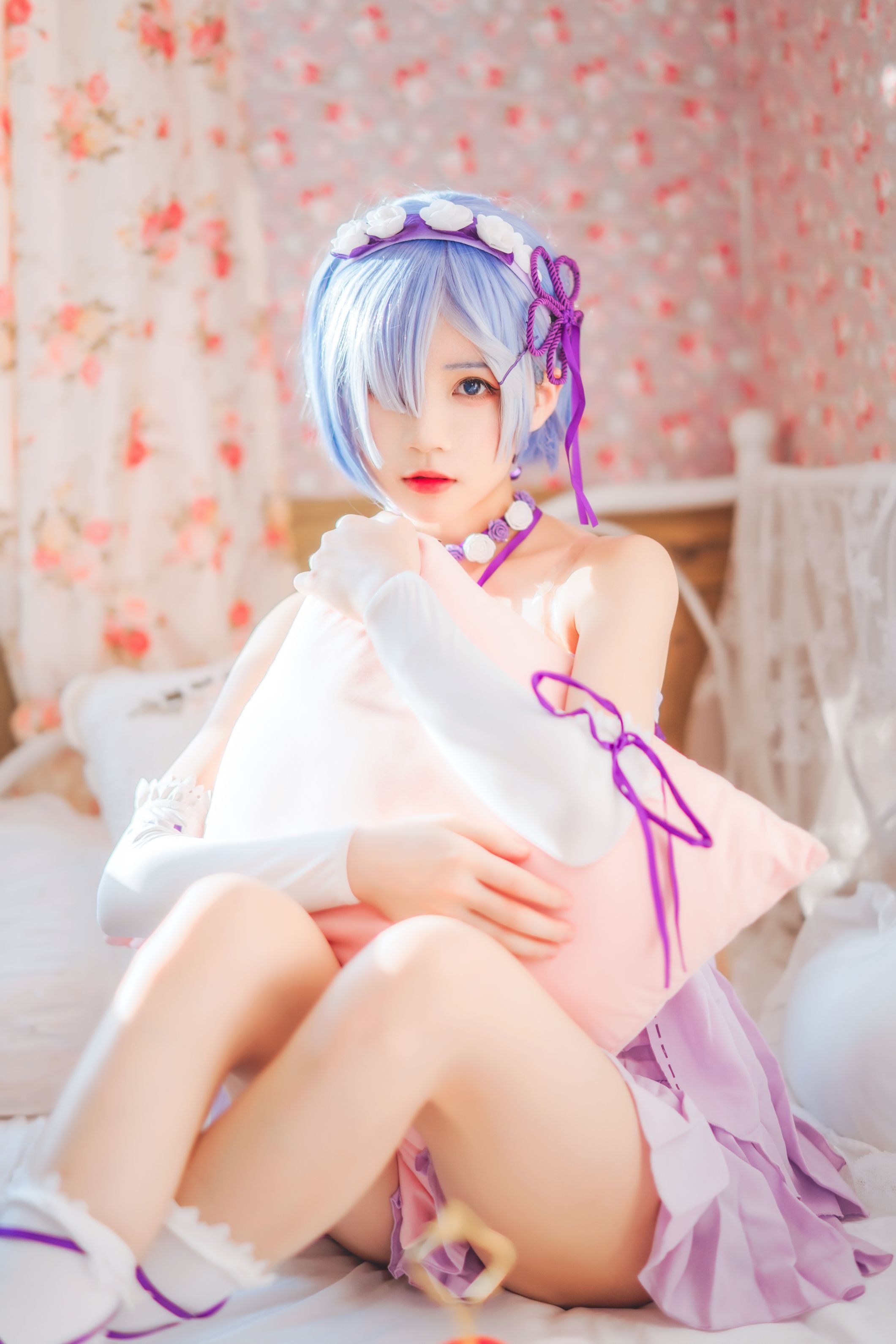 桜桃喵 蕾姆小睡裙 [24P-410MB] 10