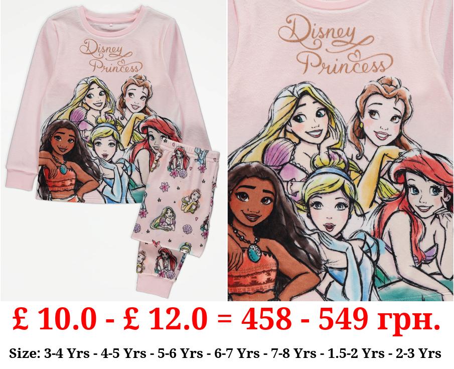 Disney Princess Pink Fleece Pyjamas