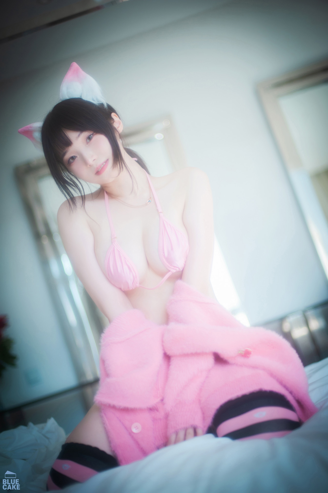 Bambi 밤비, [BLUECAKE] Naughty Cats Pink & Mint RED Set.01 74