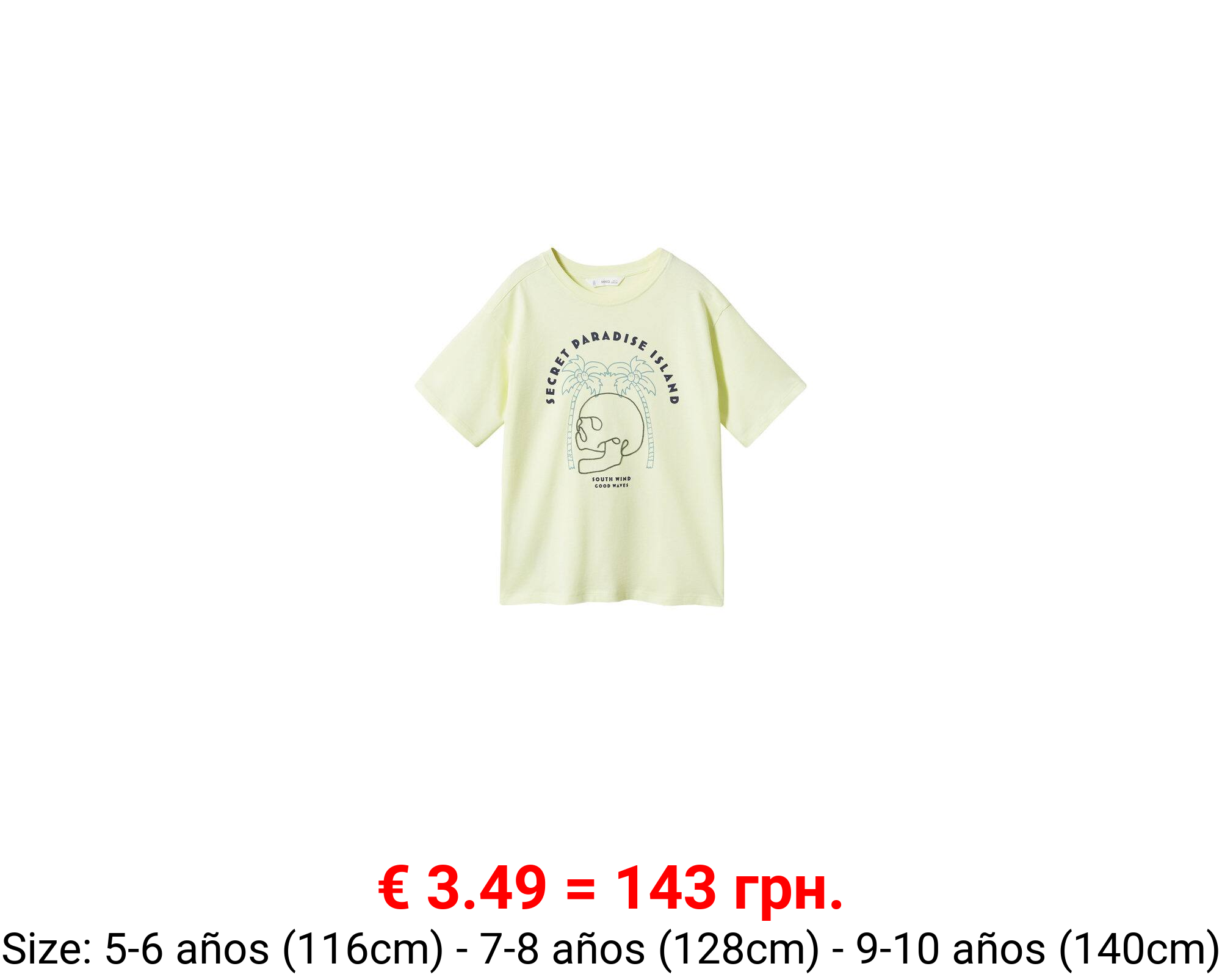 Camiseta estampada algodón