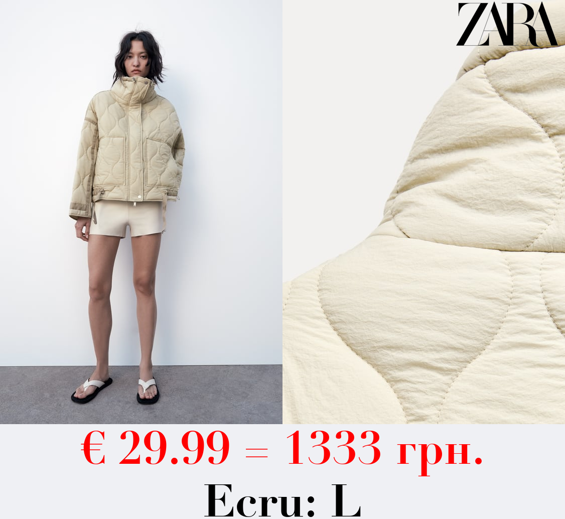 ZW COLLECTION QUILTED JACKET WITH TIES