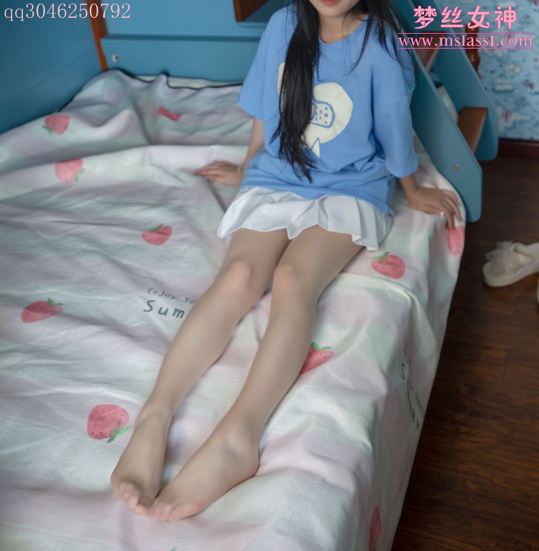 [梦丝女神MSLASS]_蓝菲菲_学妹闺房-写真图集共55P 3