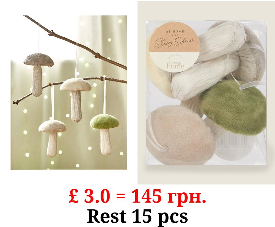 Stacey Solomon Mushroom Baubles - Set of 4