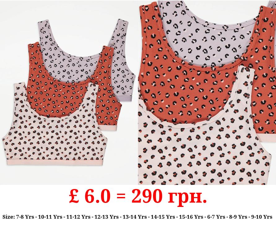 Leopard Crop Tops 3 Pack