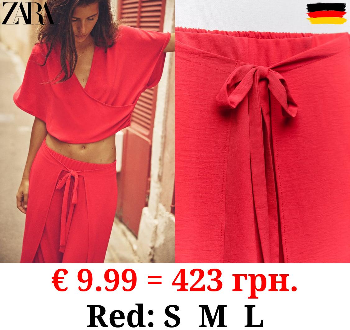 FLOWING WRAP TROUSERS