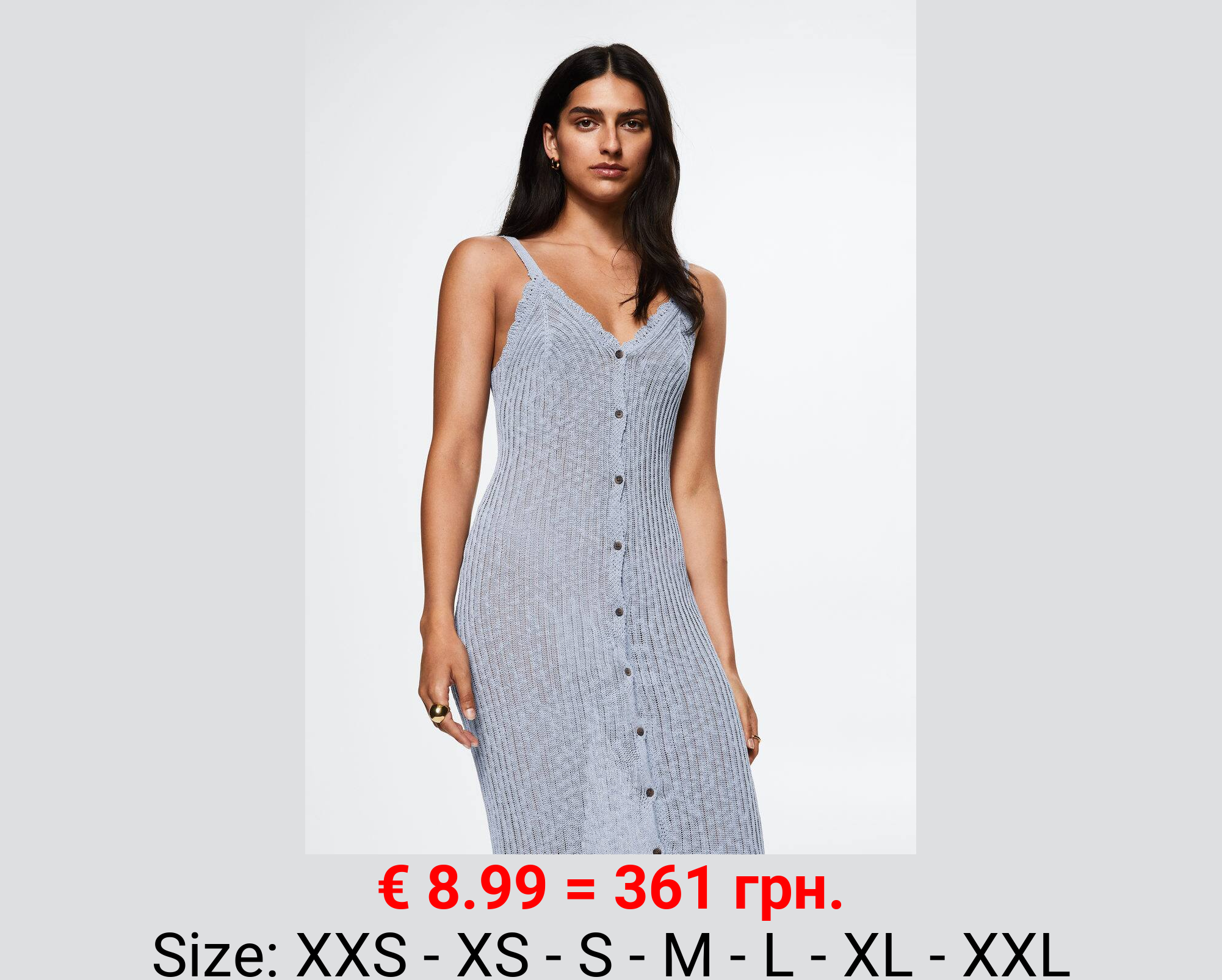 Vestido punto canalé