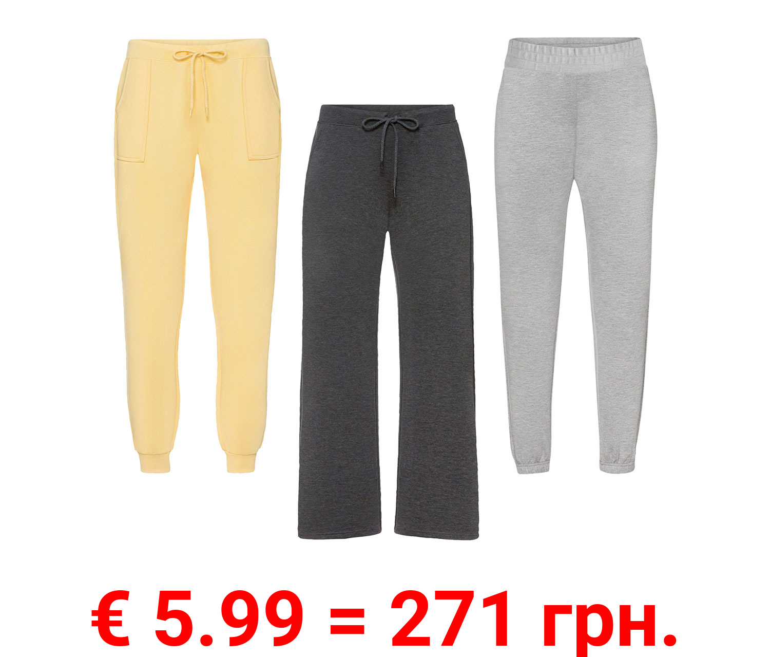 esmara® Damen Freizeithose mit Gummizugbund