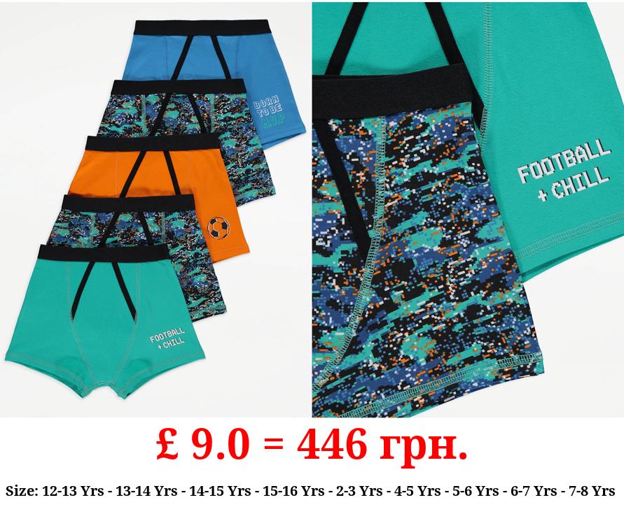 Football Trunks 5 Pack