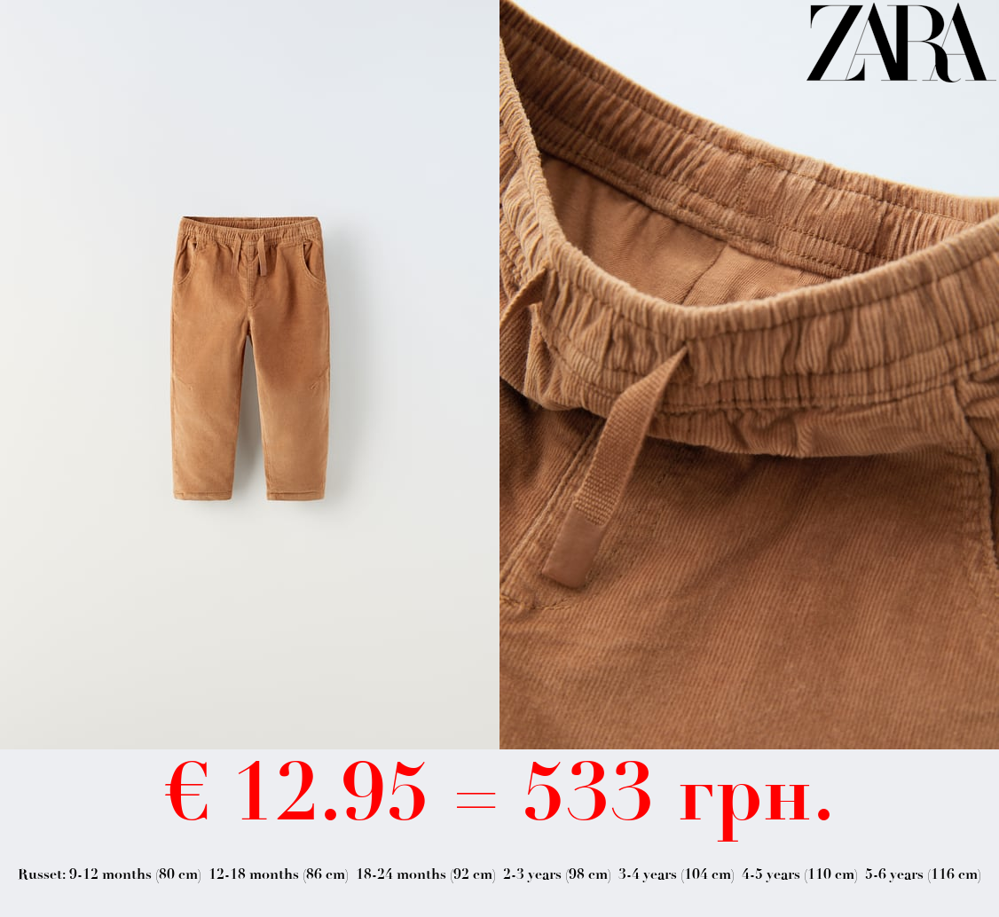 NEEDLECORD CORDUROY TROUSERS