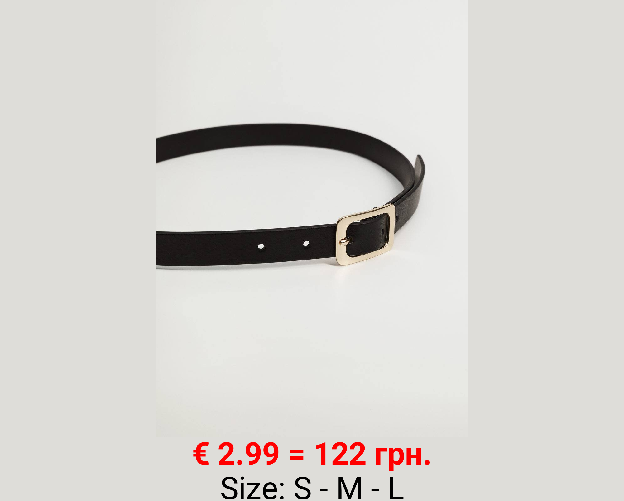 Cinturón hebilla metálica