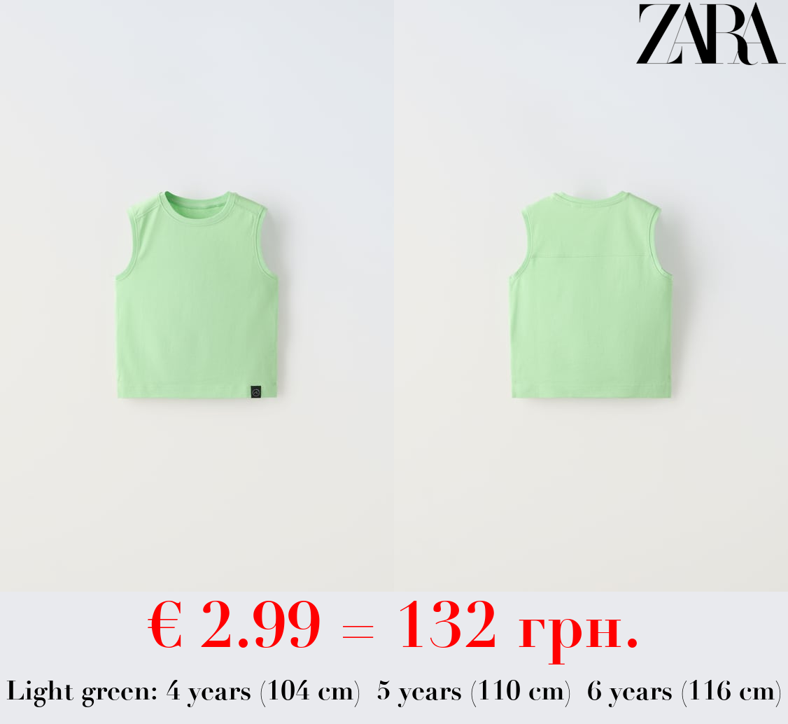 SLEEVELESS T-SHIRT