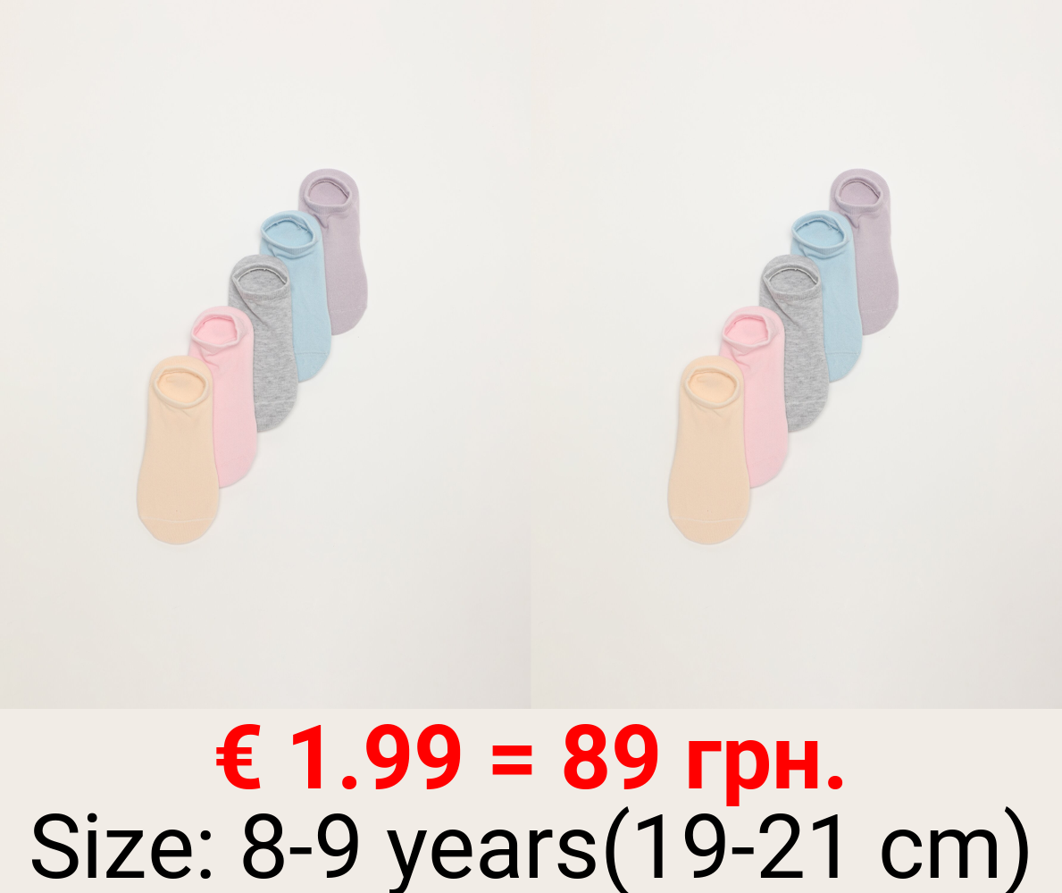 5-Pack of basic no-show socks