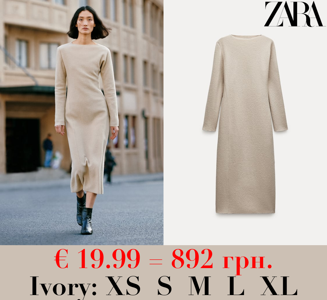 ZW COLLECTION BOUCLÉ WOOL DRESS