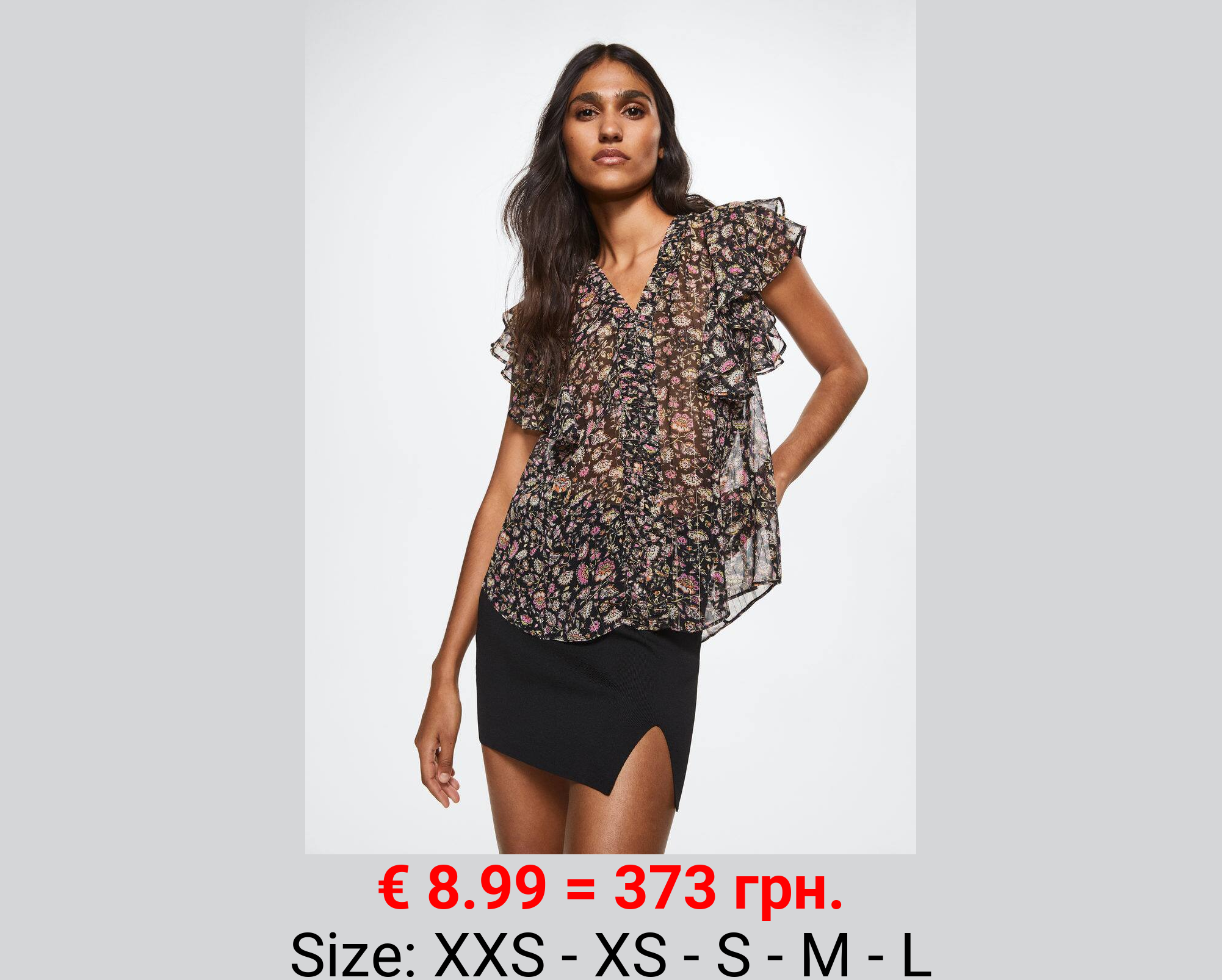 Blusa lúrex estampada