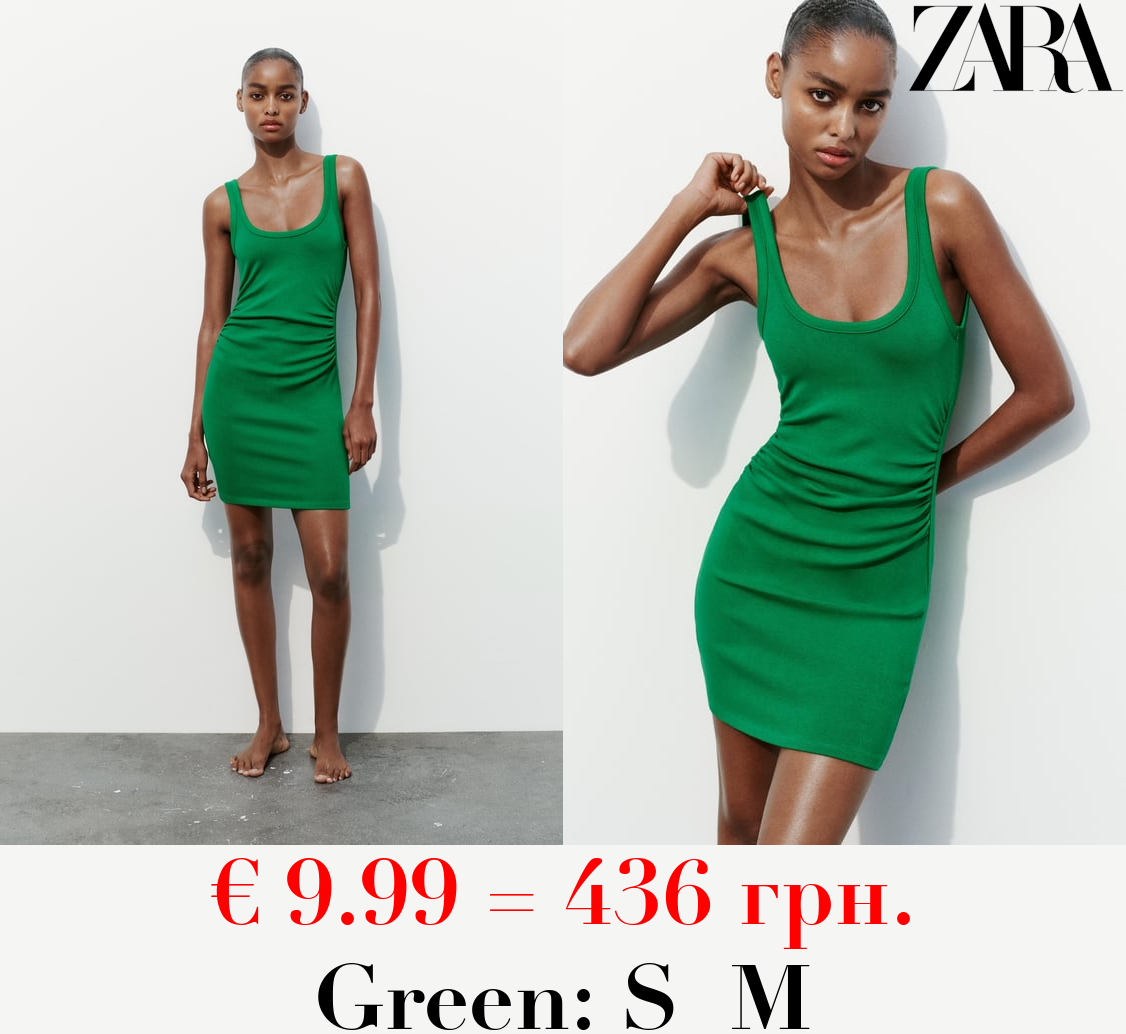 FITTED GATHERED DRESS